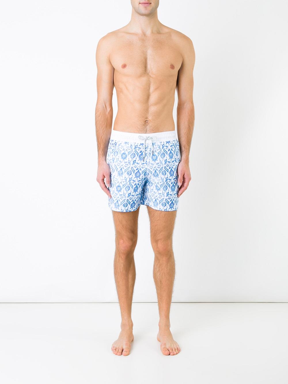 Turkish tile print swim shorts