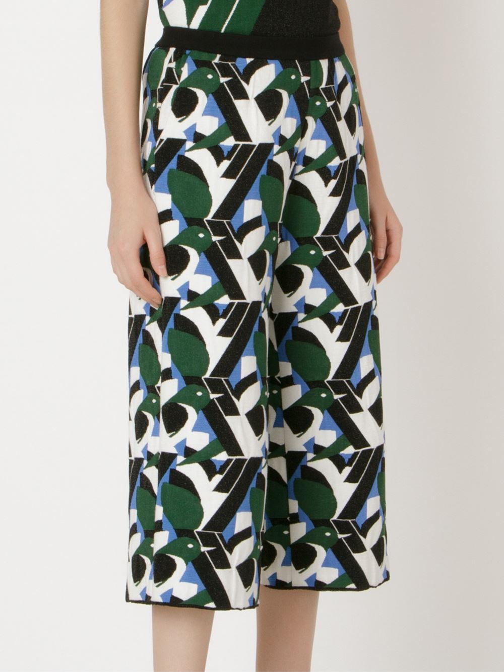 knit cropped palazzo pants