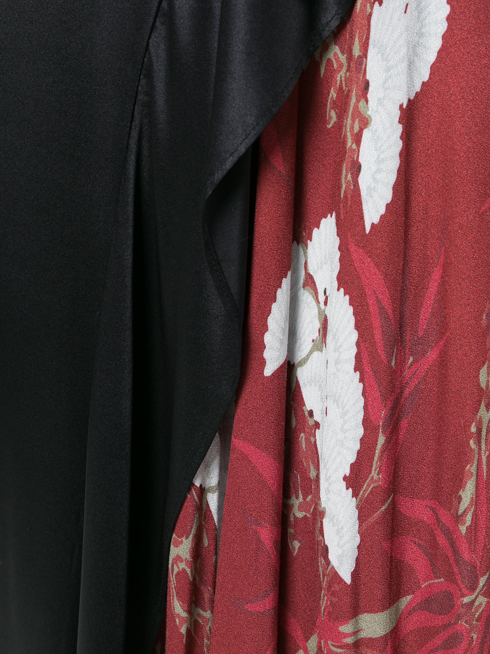 asymmetric pleated skirt