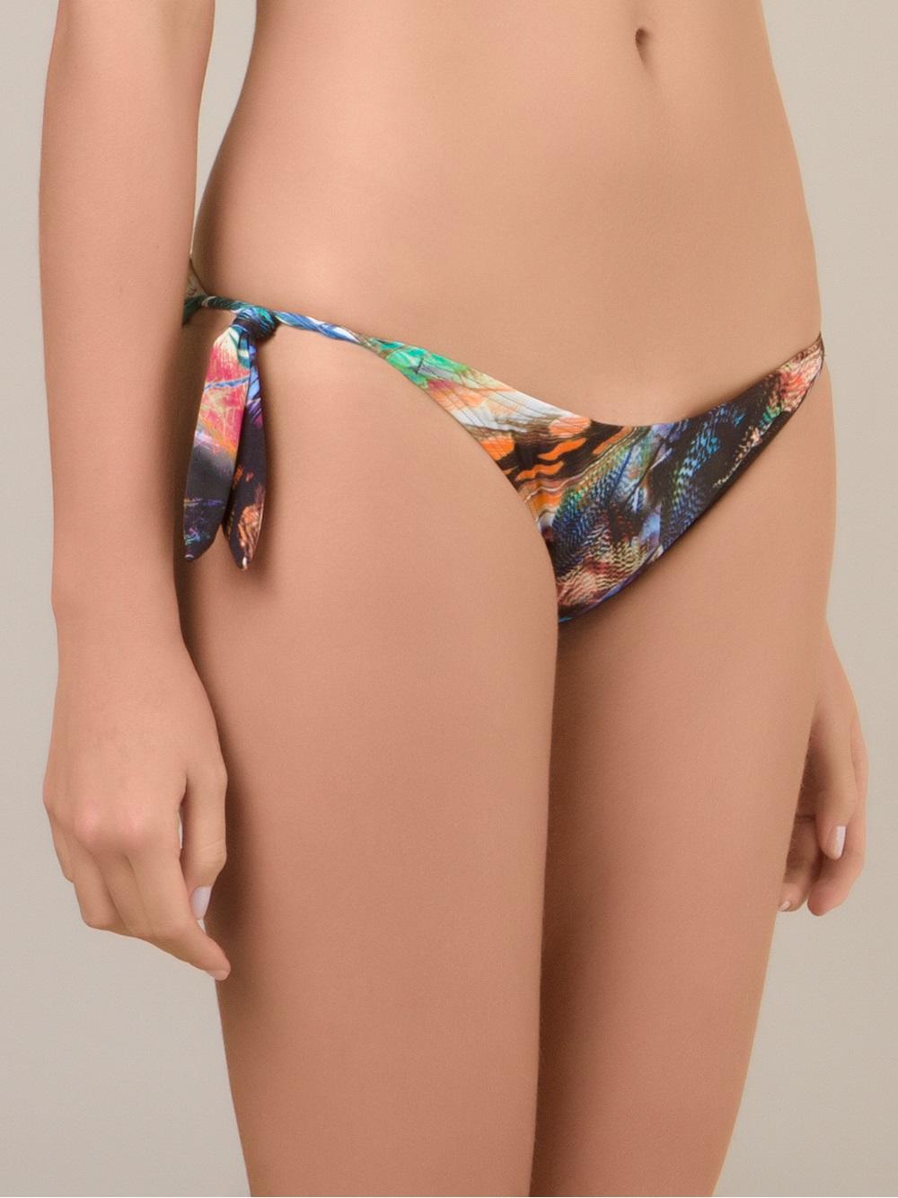 printed bikini bottoms