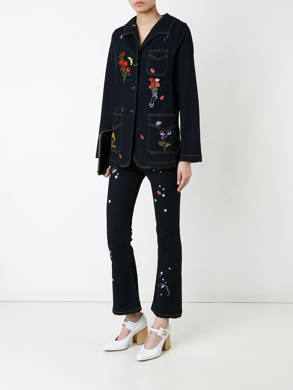 embroidered denim jacket 