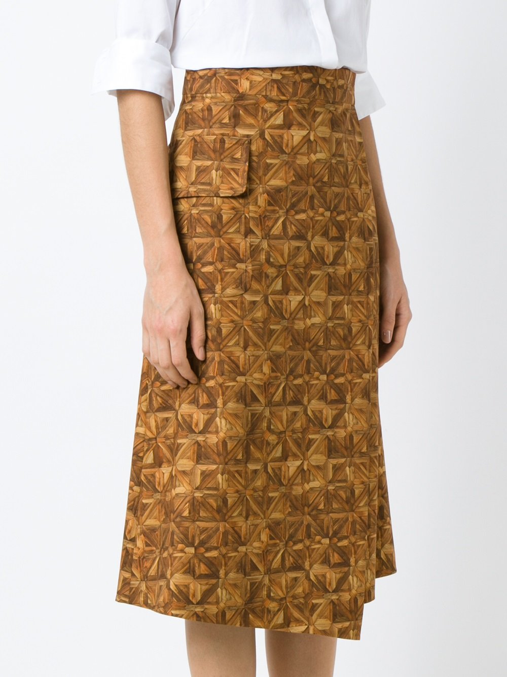 all-over print skirt