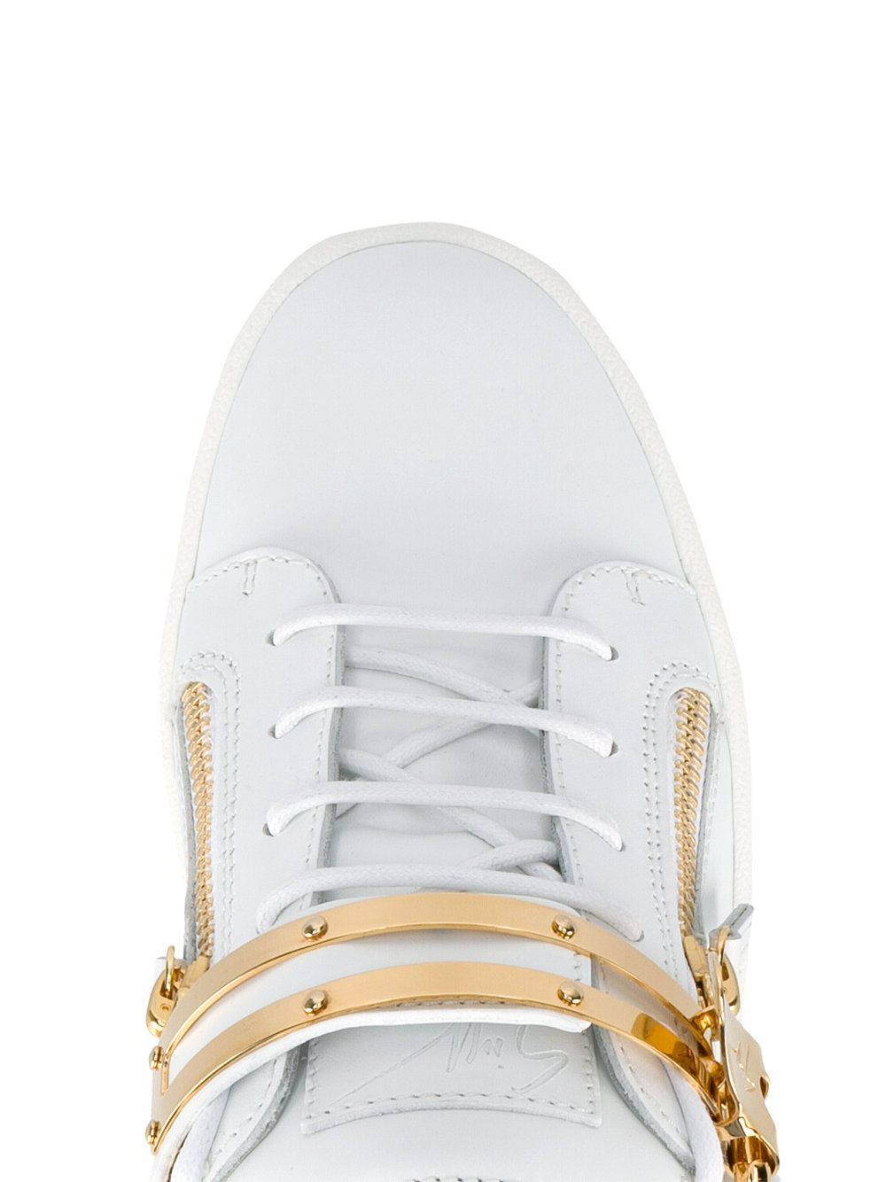 zipped high-top trainers