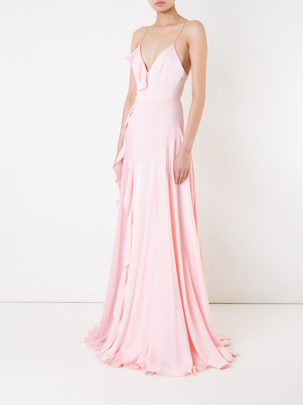 phoebe荷叶边晚礼服