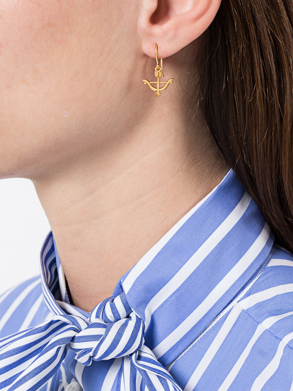 'Bow and Arrow Drop Biography' earrings