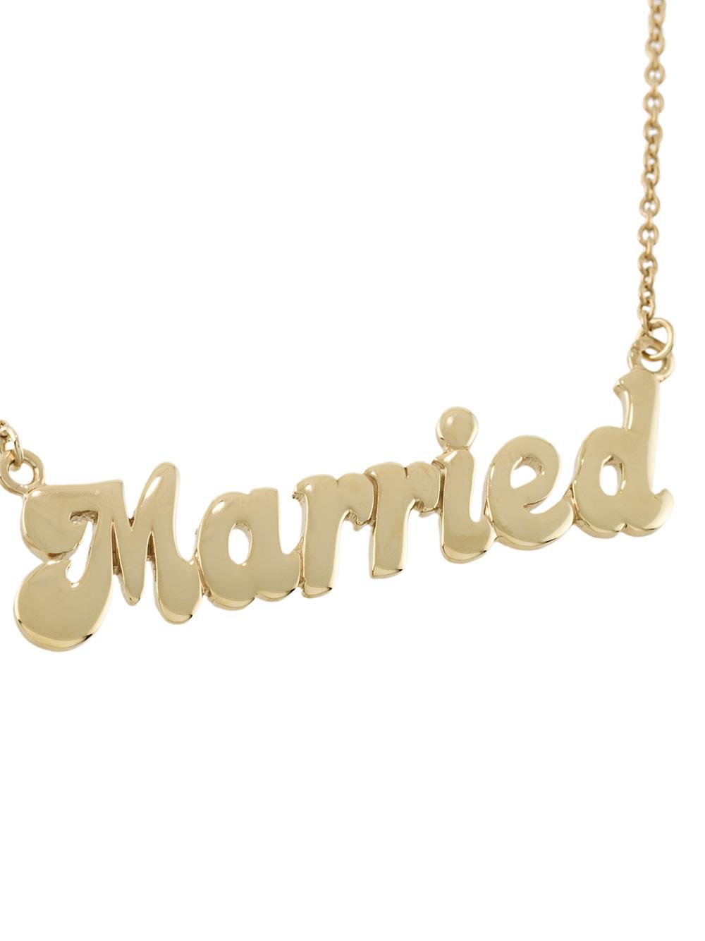 'Married' necklace 