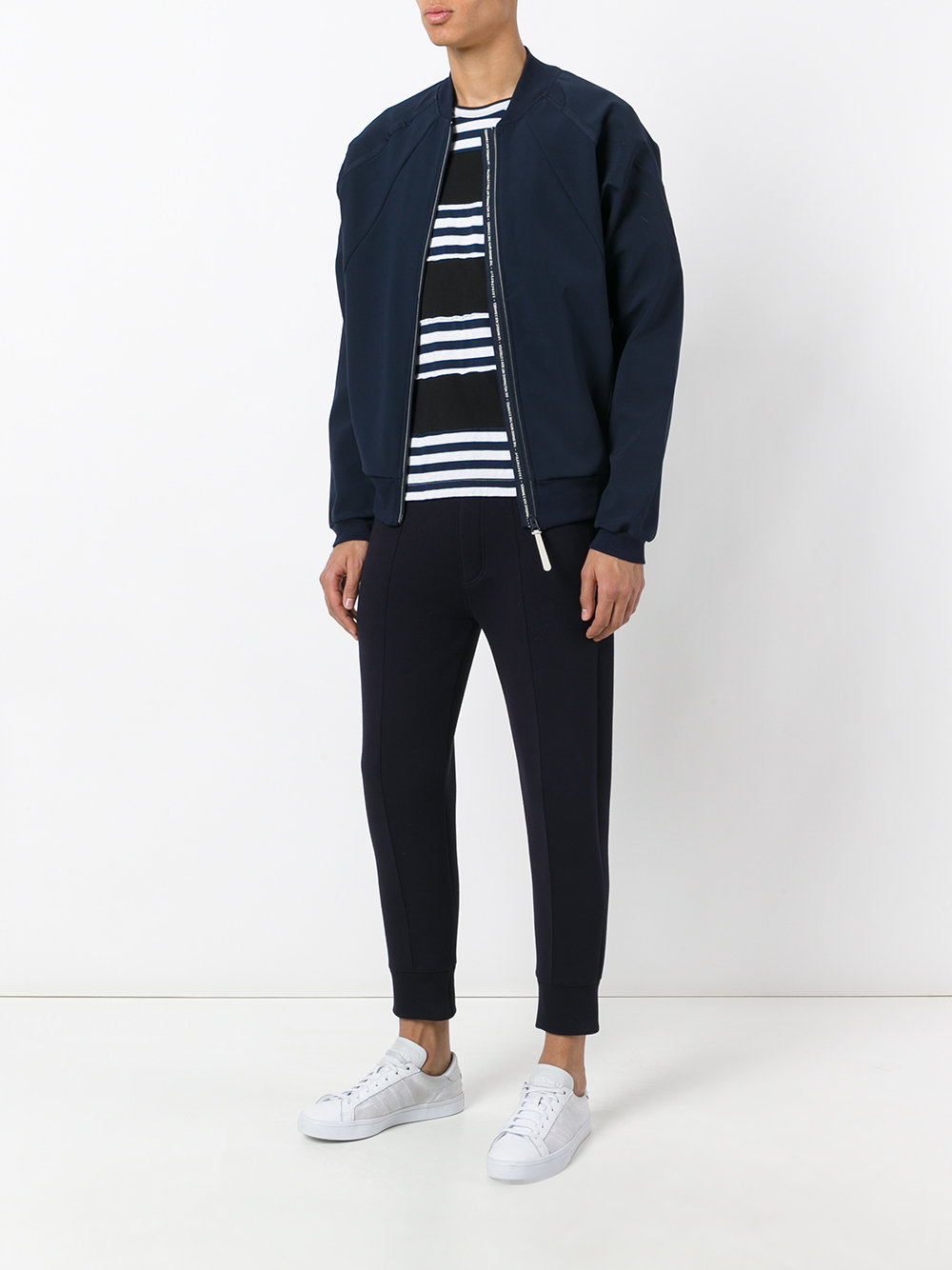 pleated back bomber jacket