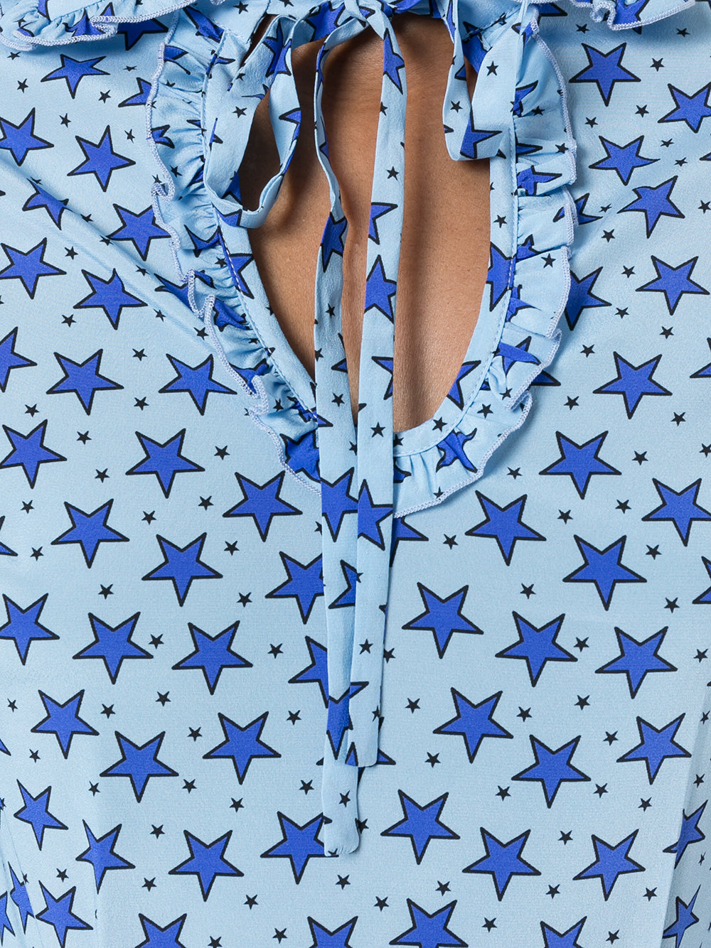 long star print dress