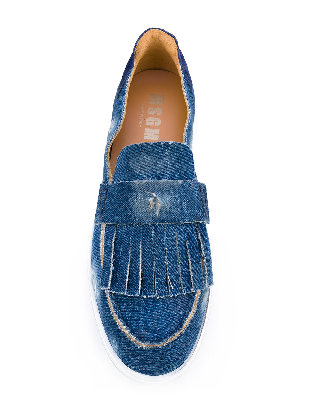 fringed loafers