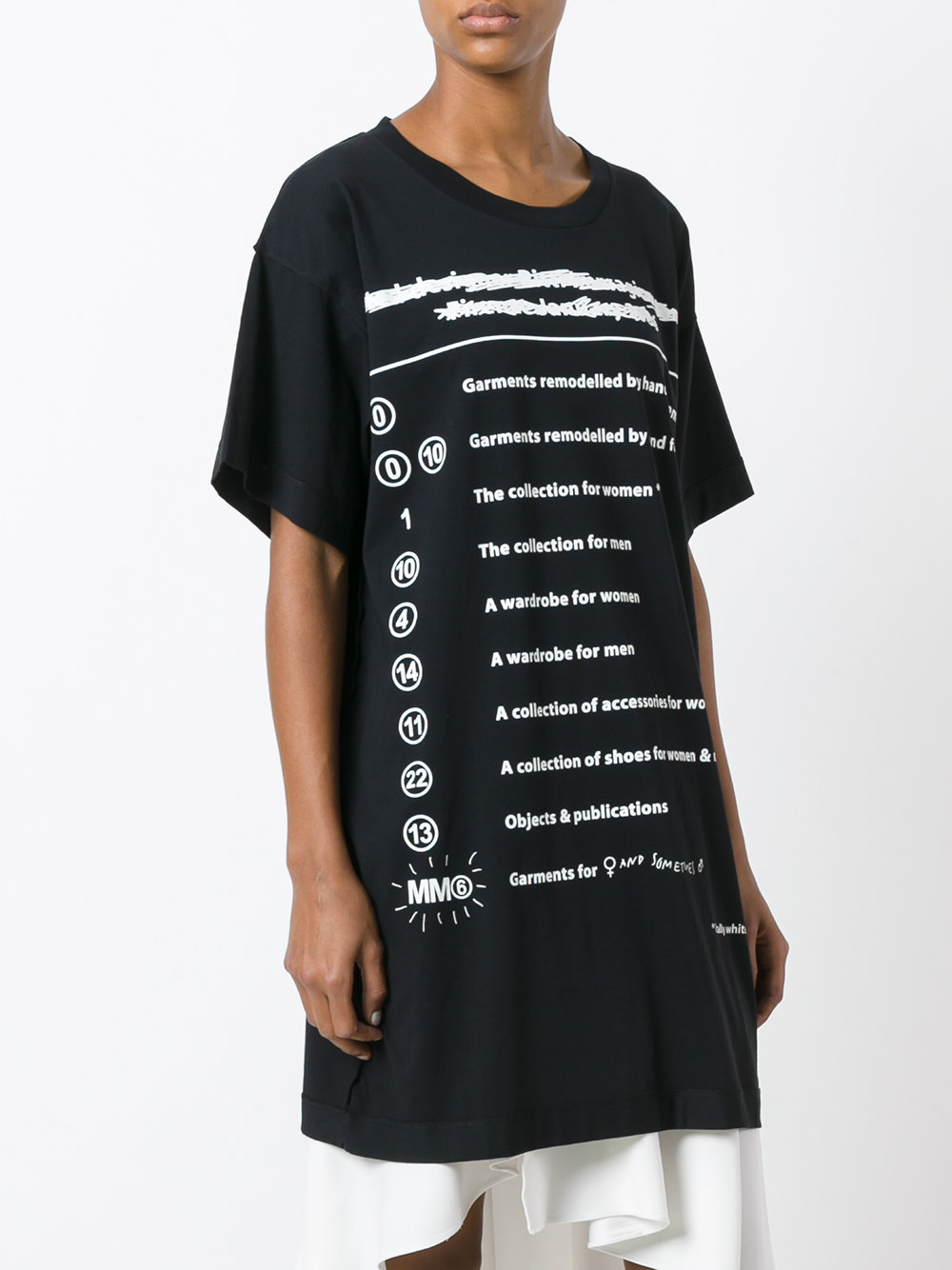 list print oversized T-shirt