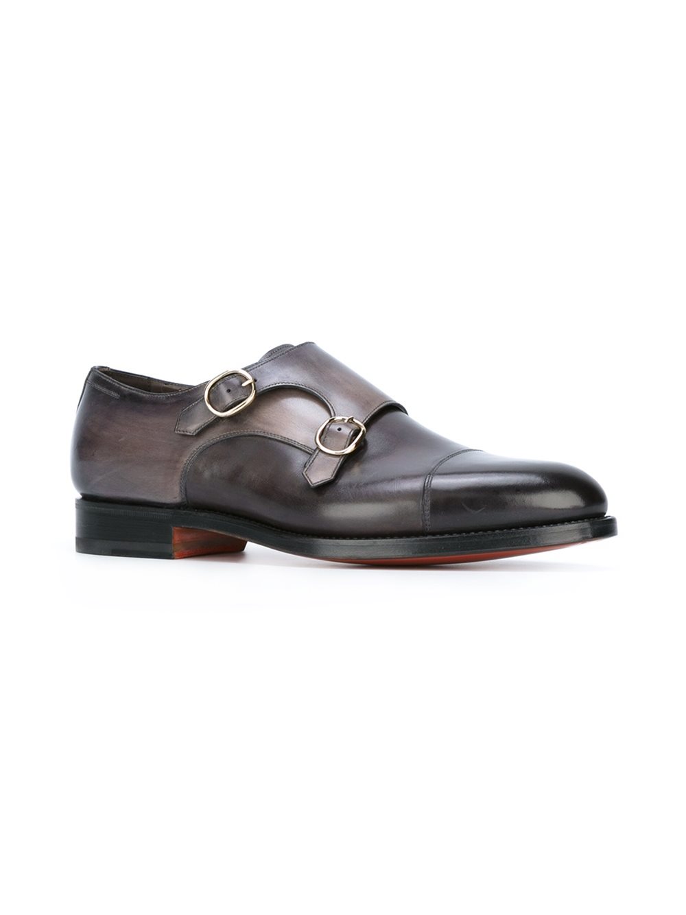 panelled monk shoes