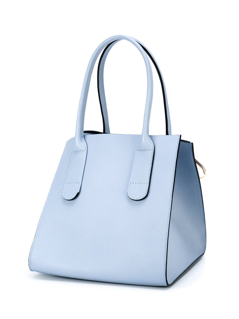 tote bag with gold tone detail