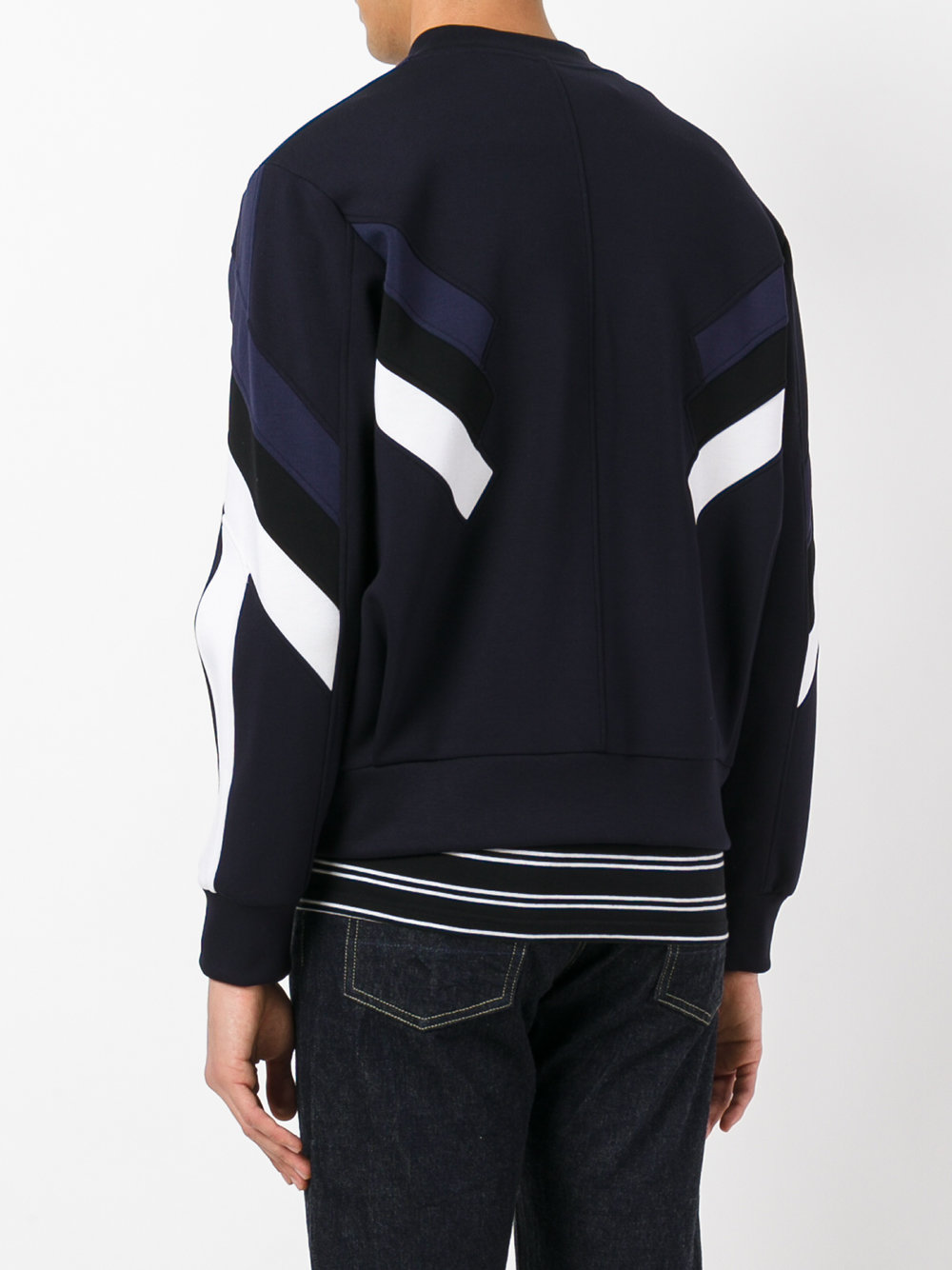 sleeve panel zip cardigan 