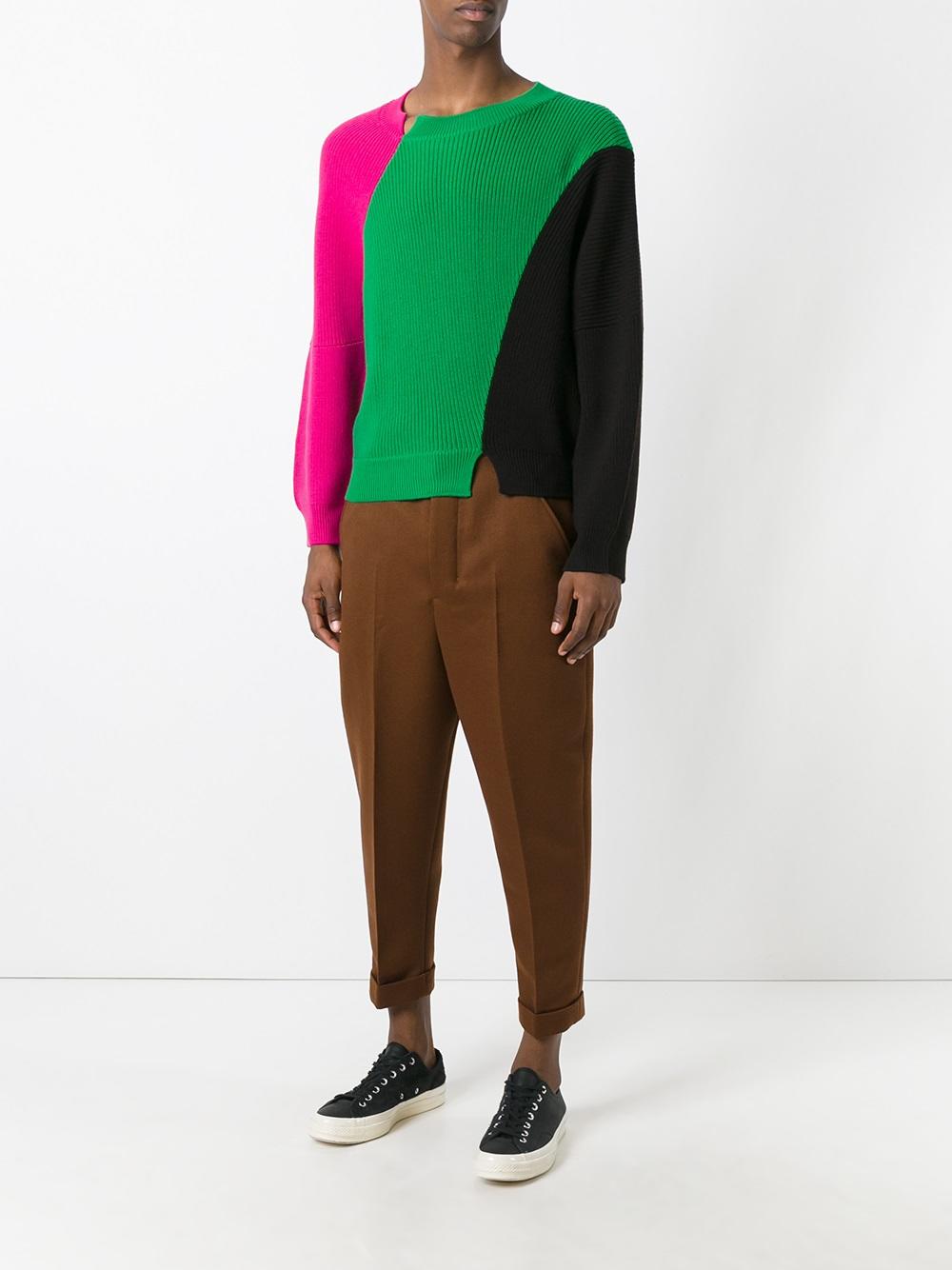 colour block jumper 