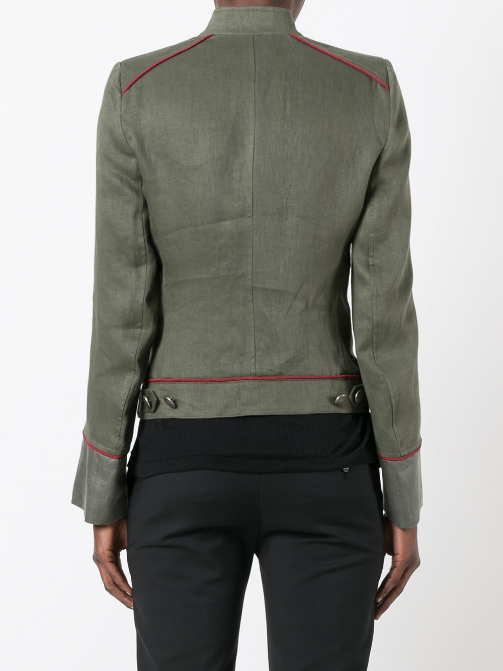 military stand-up collar jacket