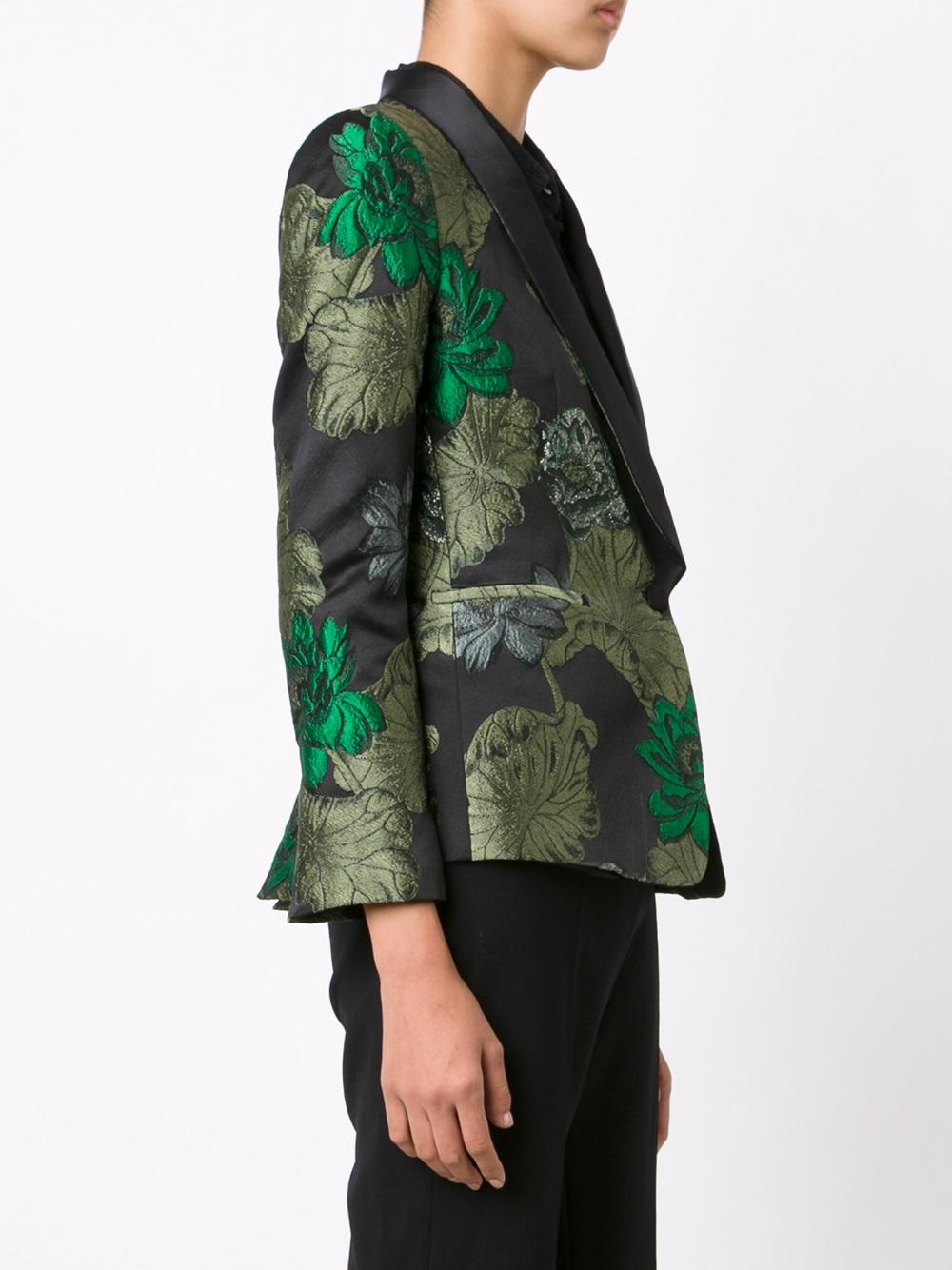 jacquard smoking jacket