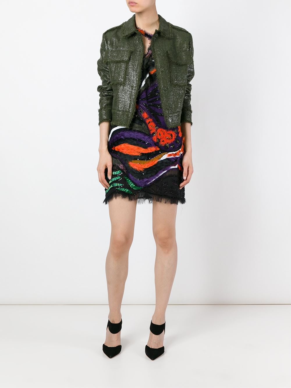 'Laminated Boucle'夹克