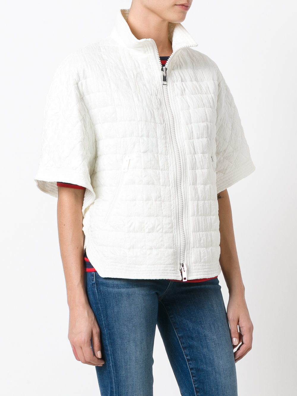 short sleeve quilted jacket