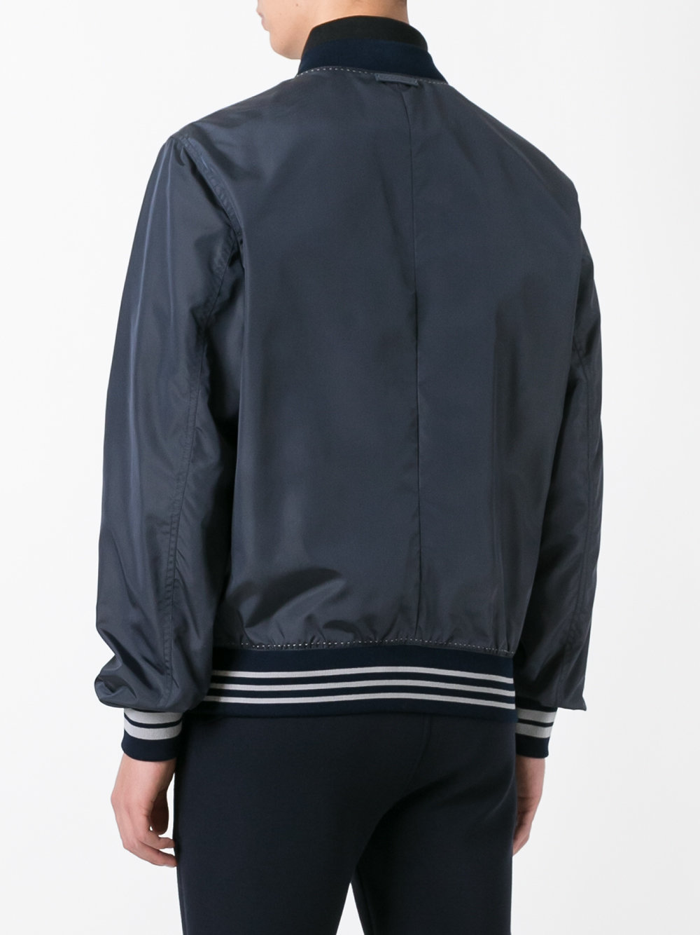 stitch trim bomber jacket