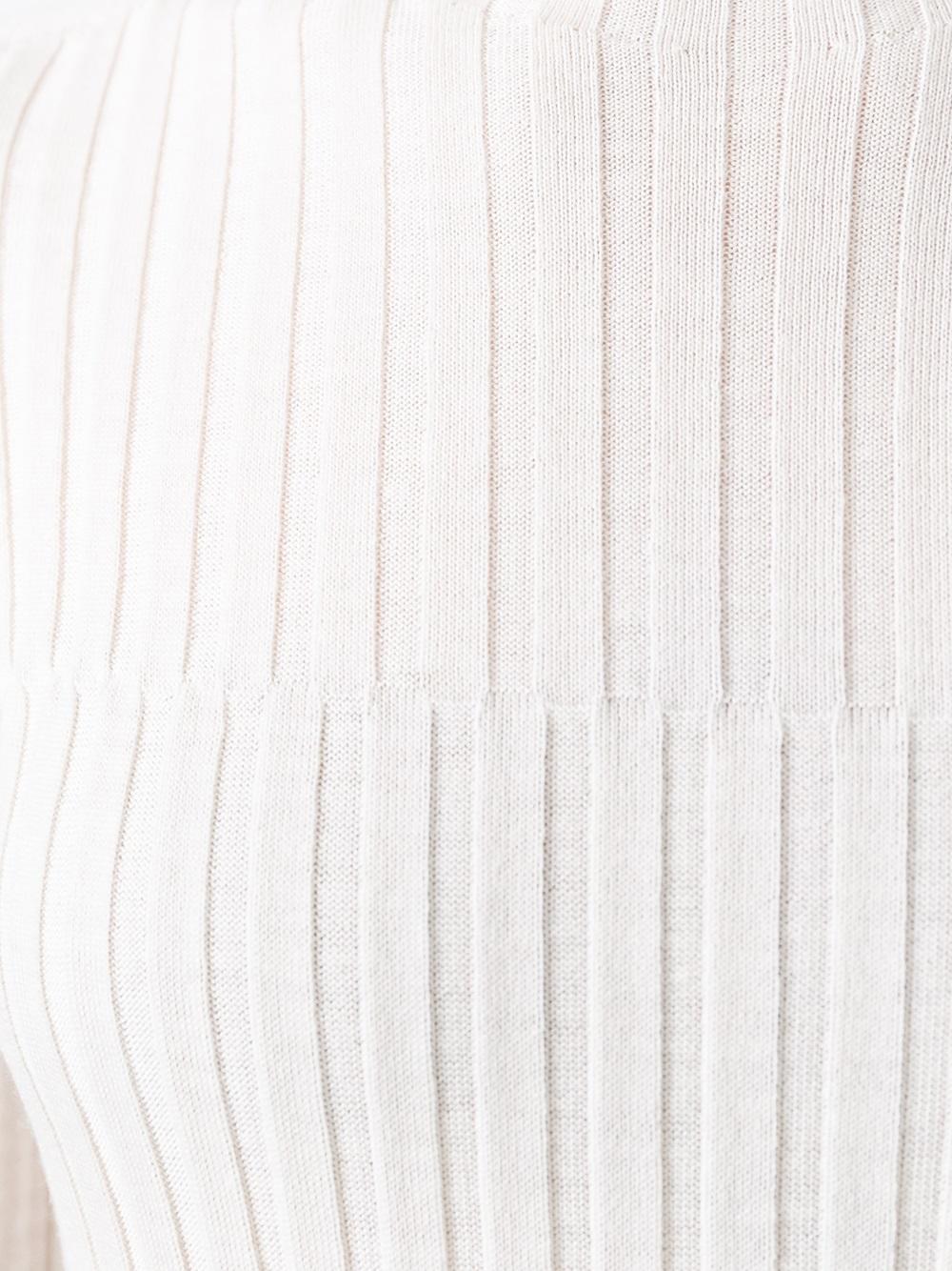 turtleneck ribbed knit jumper