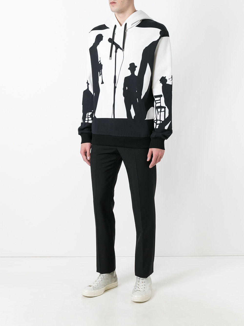 jazz musicians print hoodie
