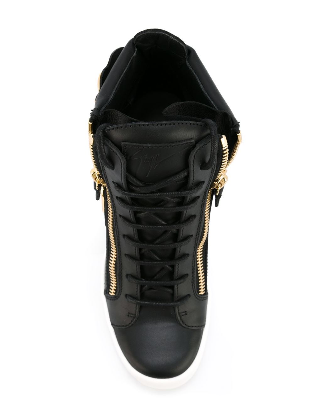 'Cruel' hi-top wedge sneakers