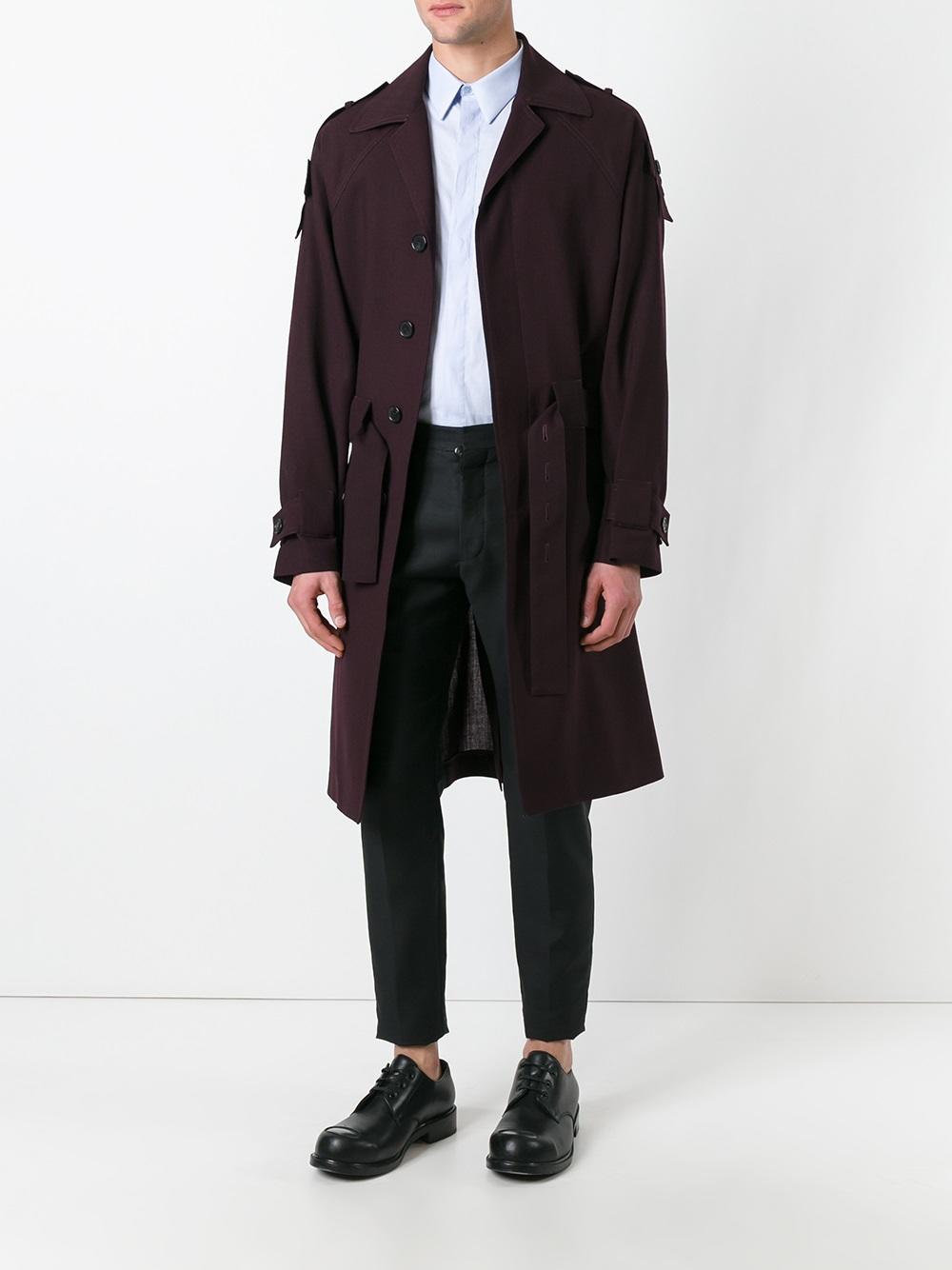 single breasted trenchcoat