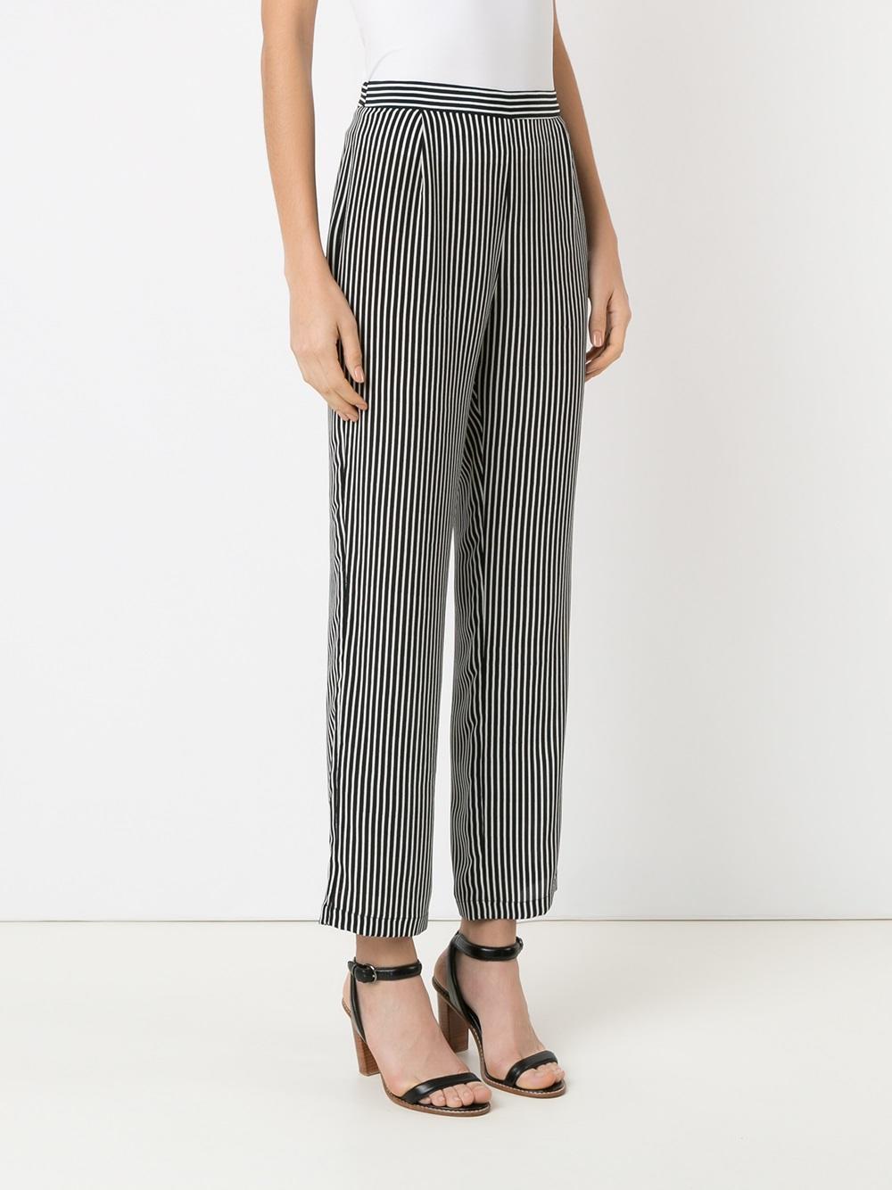 high-waisted trousers