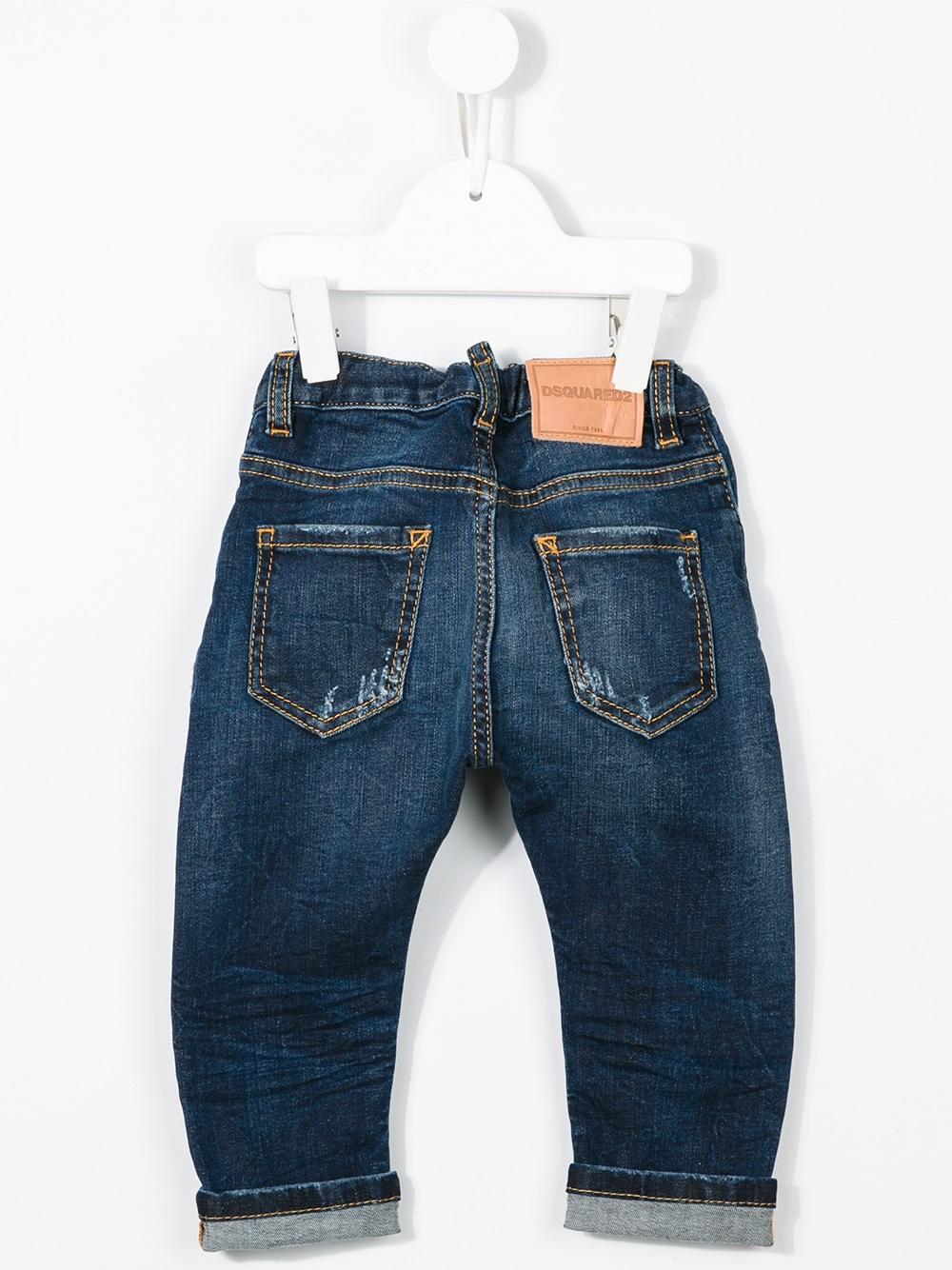 ripped detail jeans