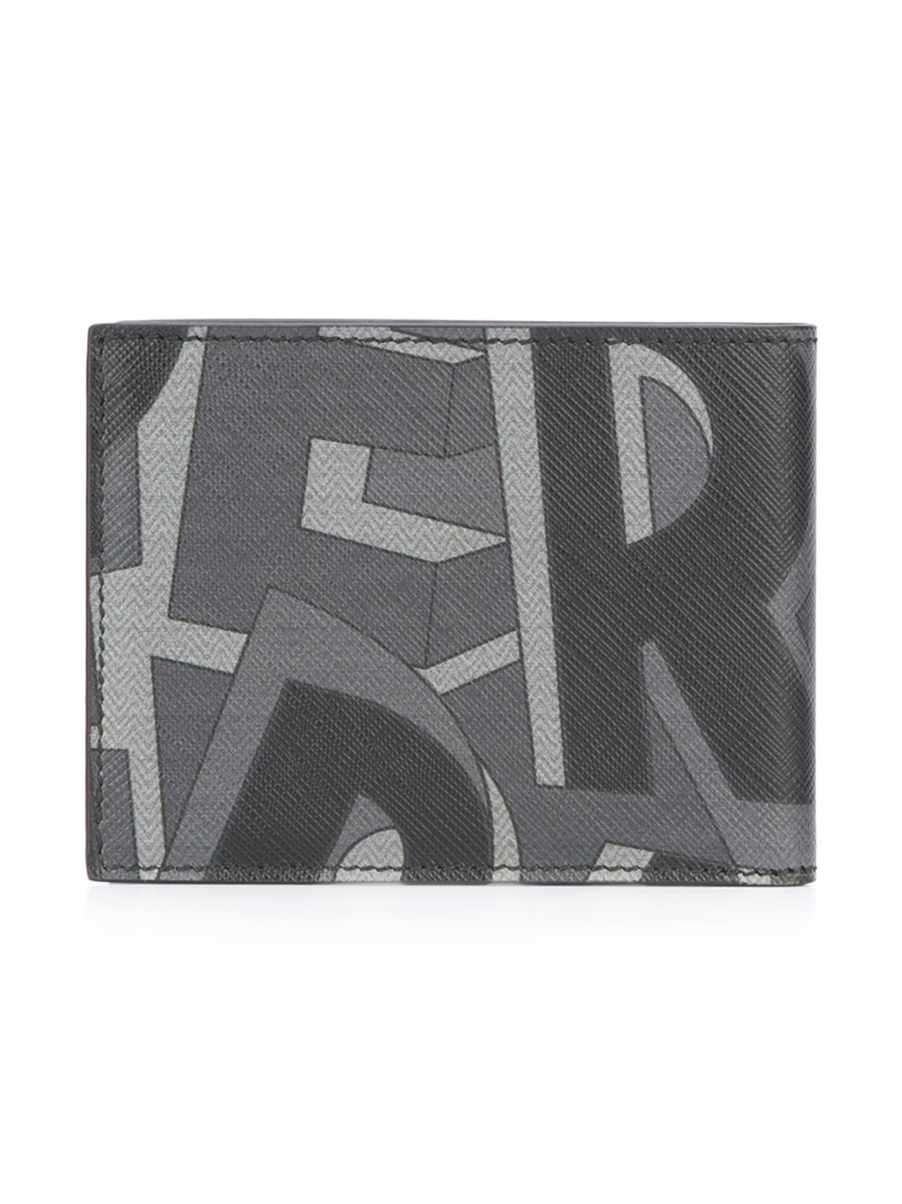 logo print billfold wallet