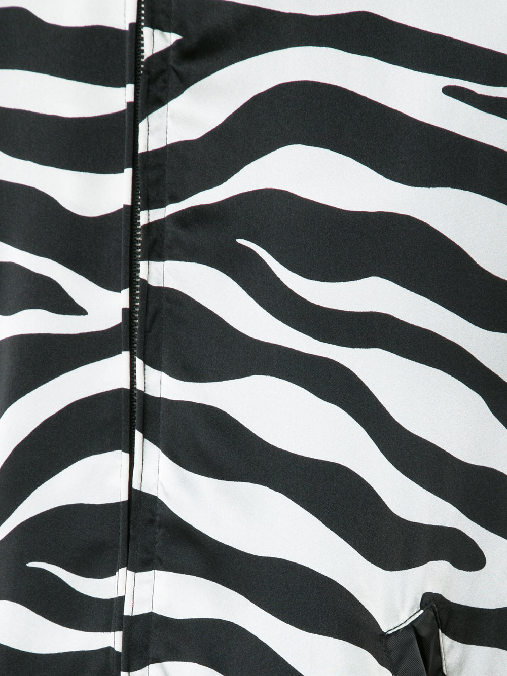 zebra print bomber jacket