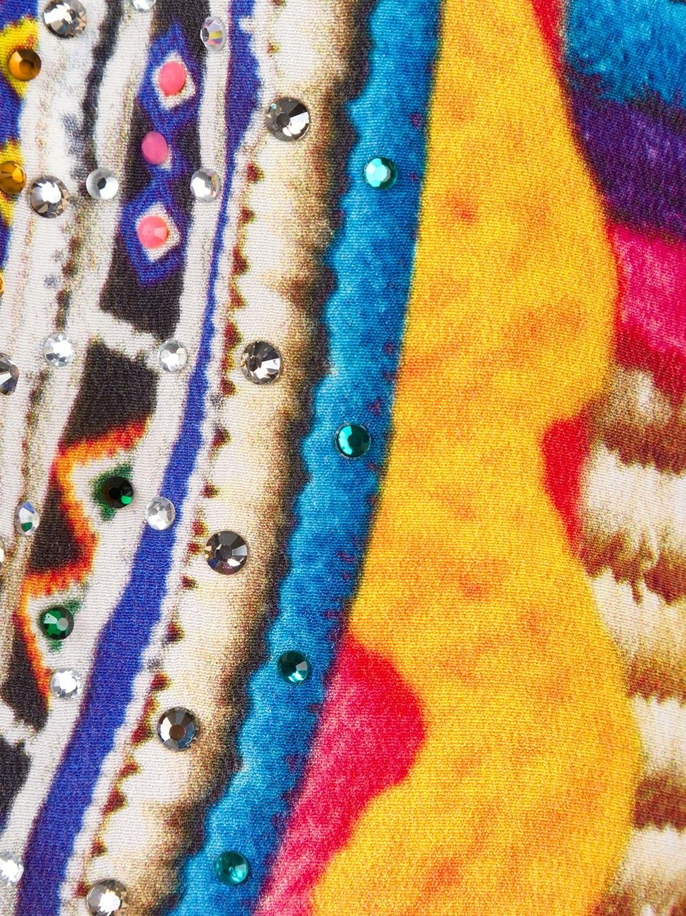embellished printed kaftan