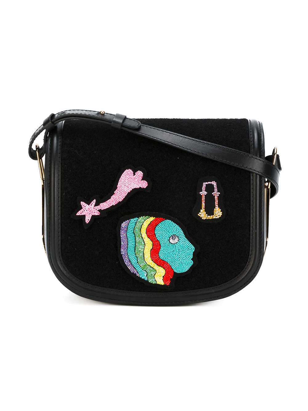 Northern Light beaded bag patch