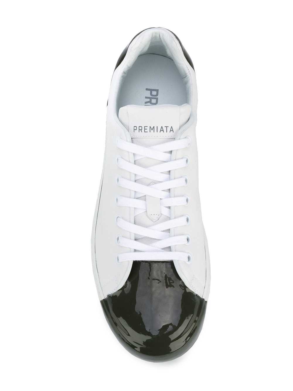 contrast tip sneakers 