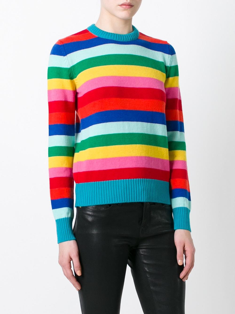 striped knitted jumper