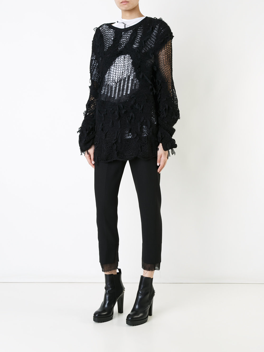 multi-yarn knit jumper