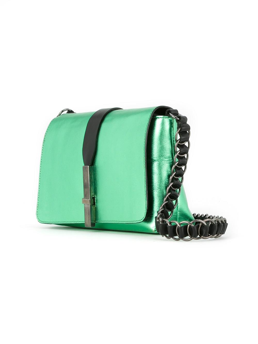 metallic crossbody bag