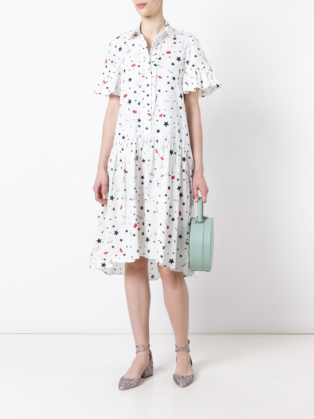 heart print dress