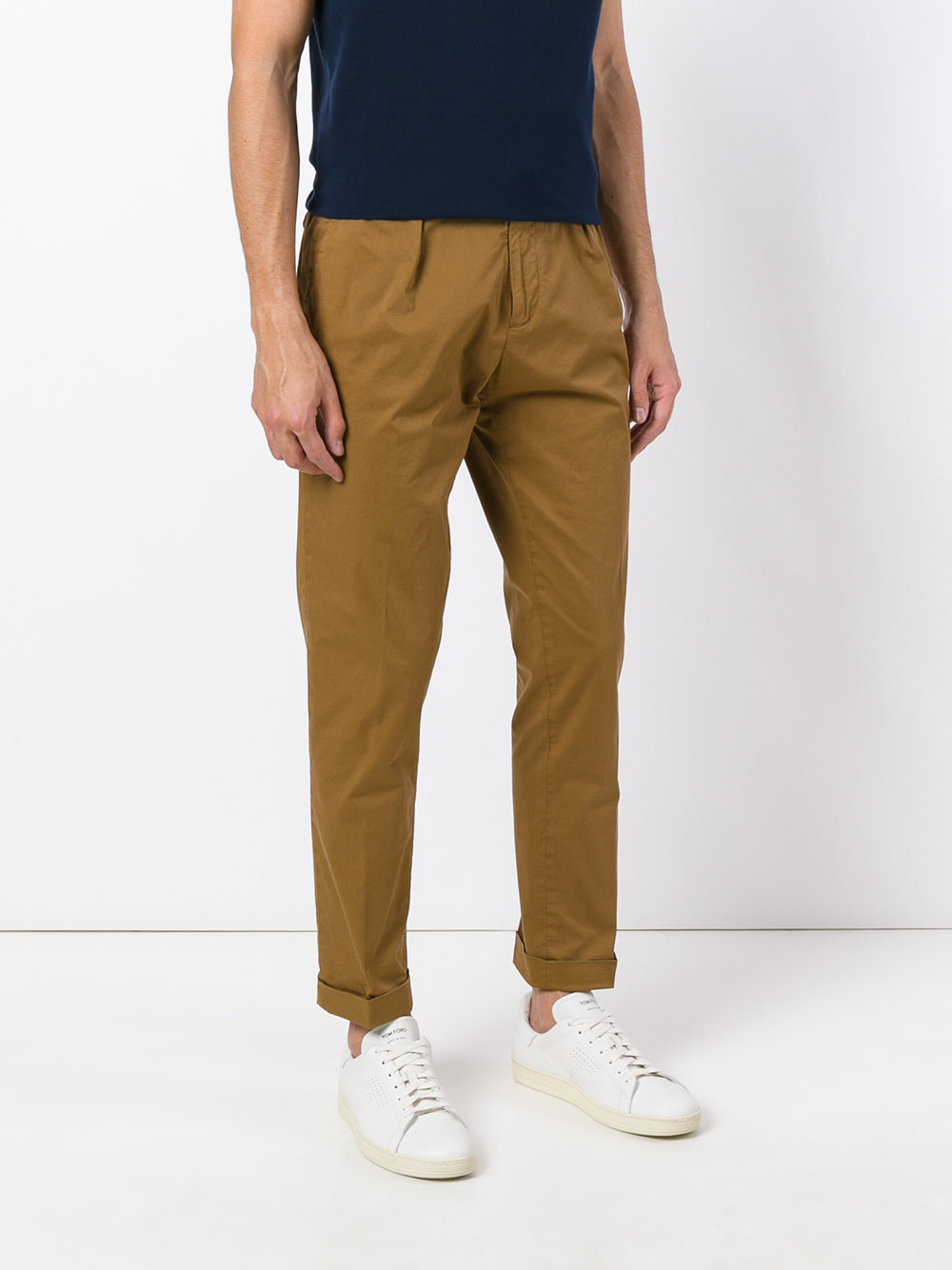 slim fit trousers