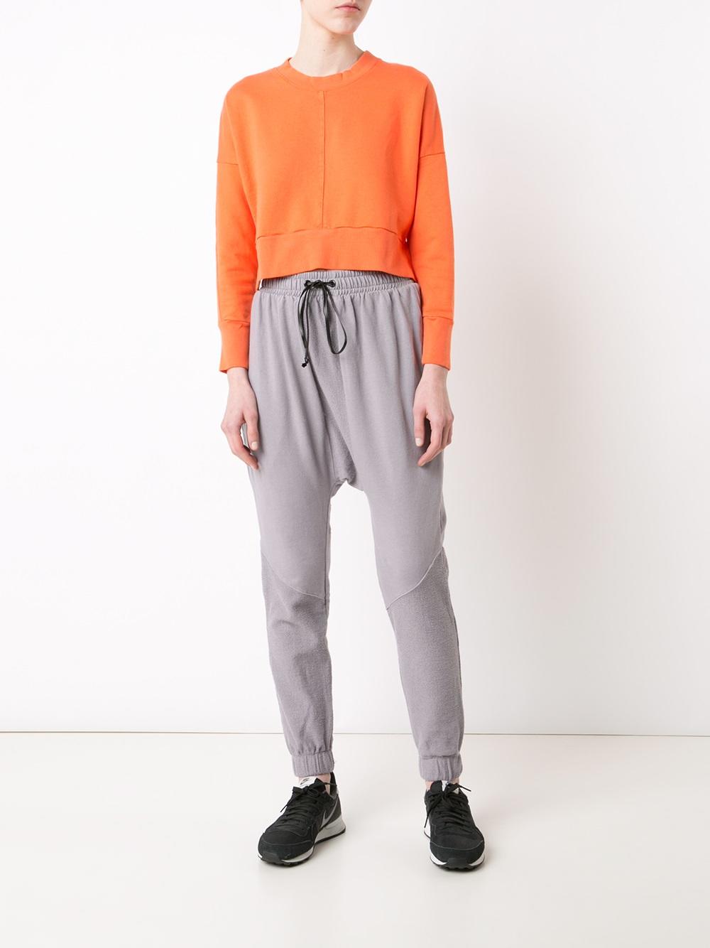 cropped sweatshirt
