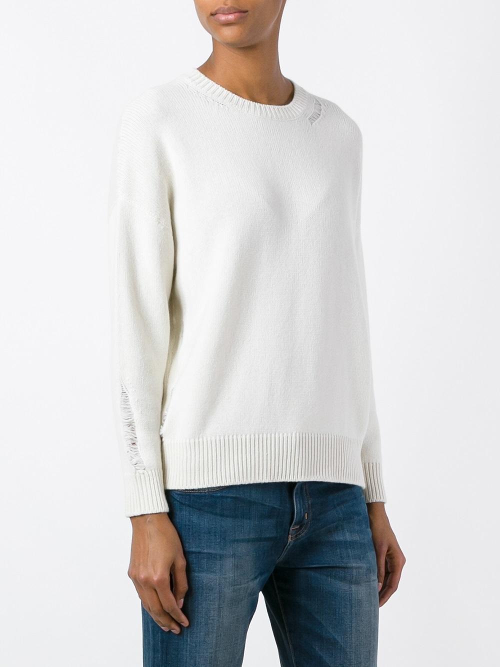 distressed effect jumper