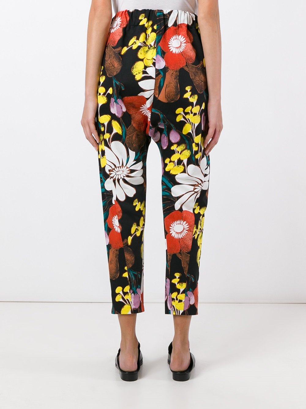 floral print trousers