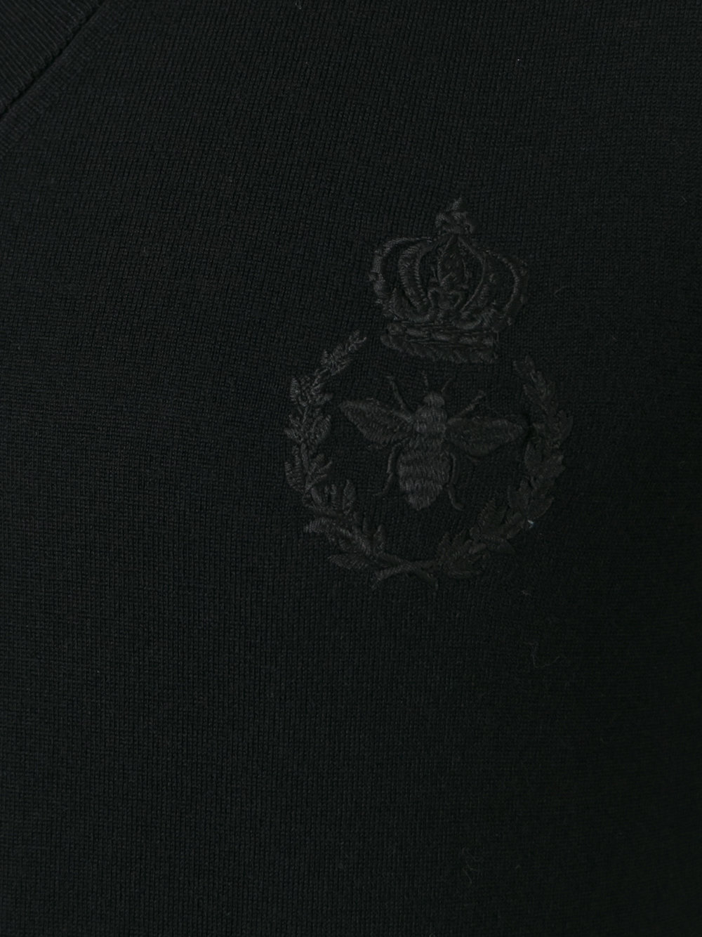 bee & crown embroidered jumper