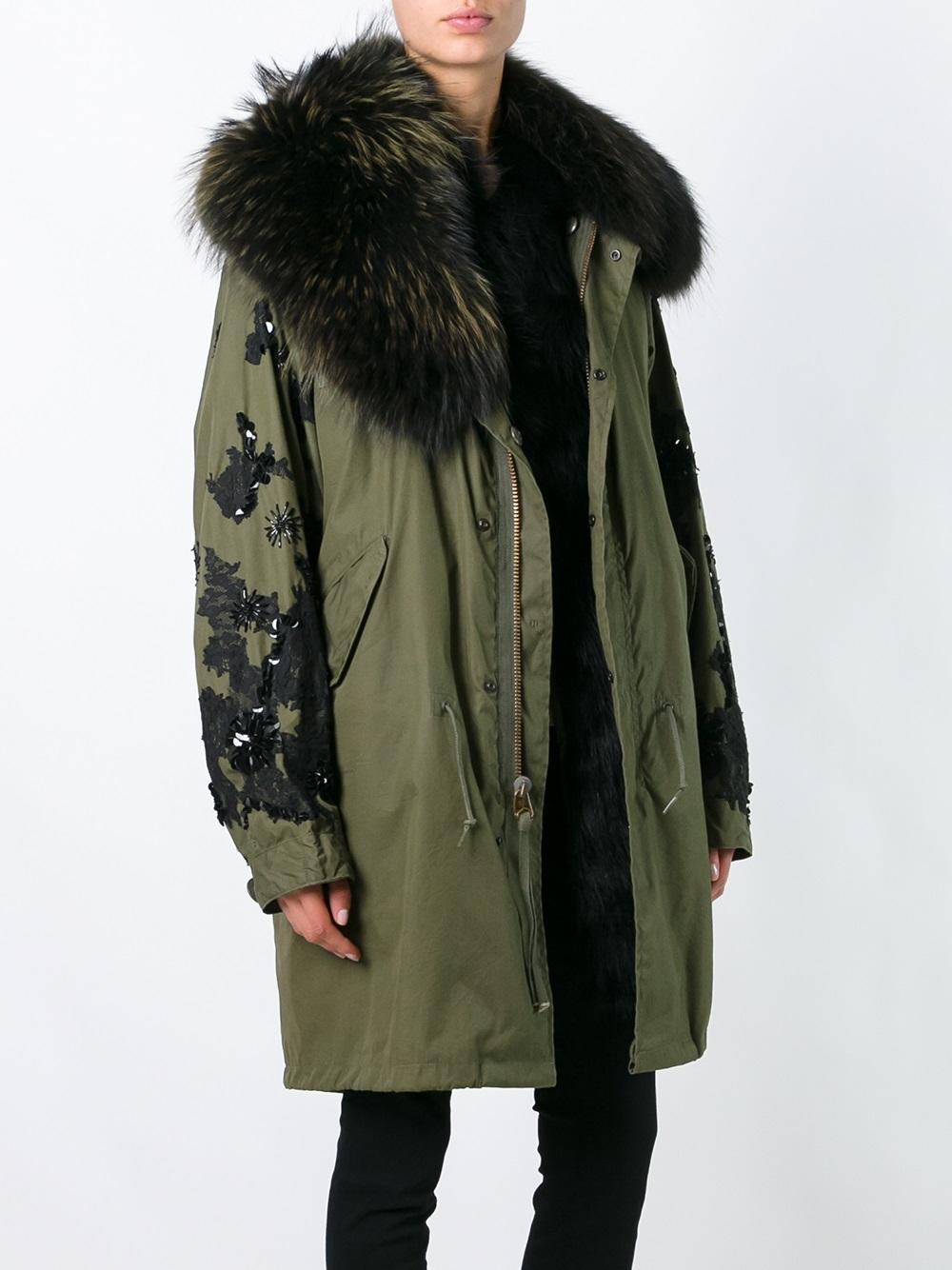 fur lined parka