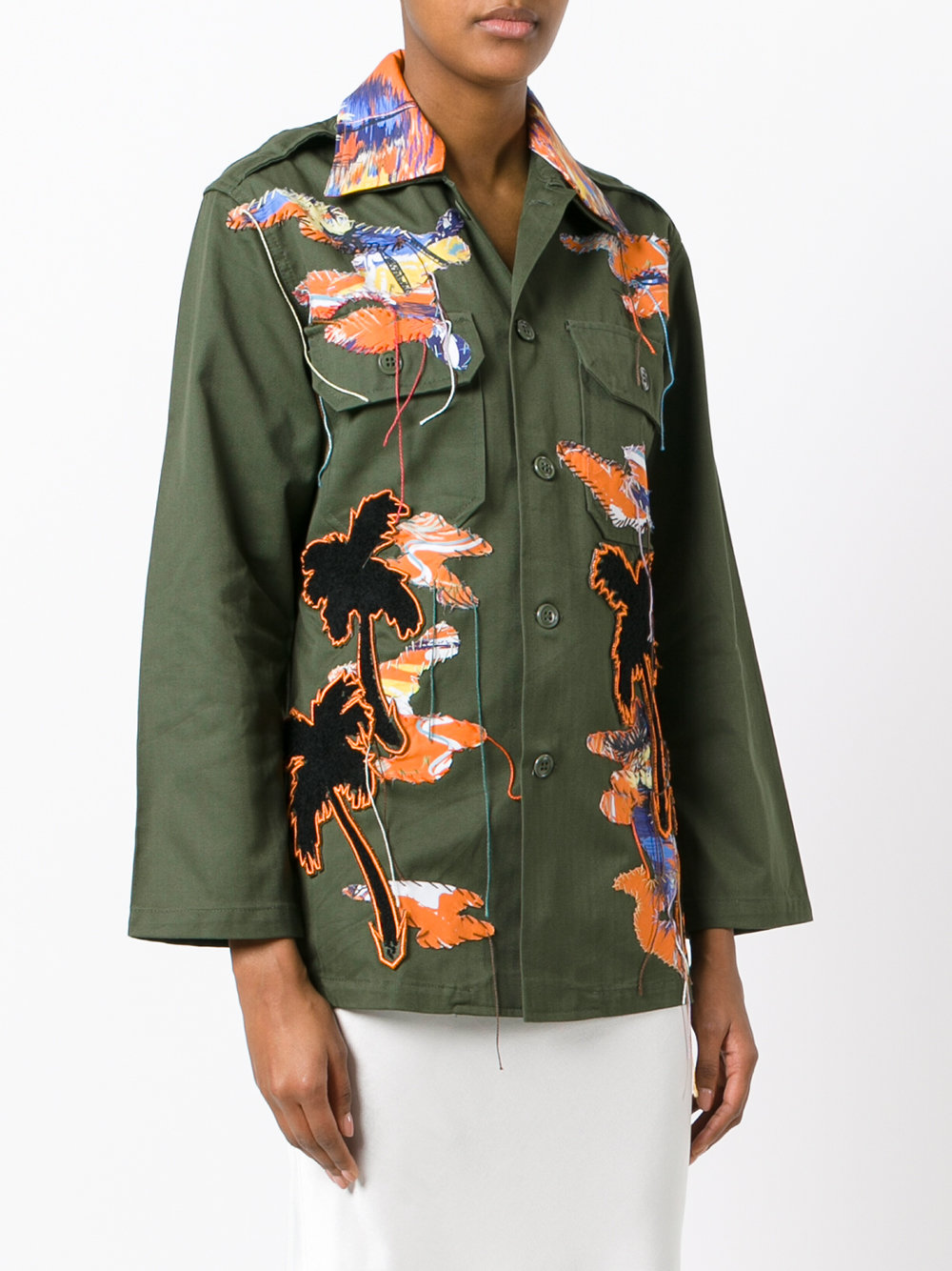 bird patches military jacket