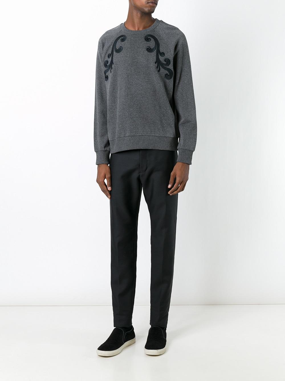 embroidered detail sweatshirt 