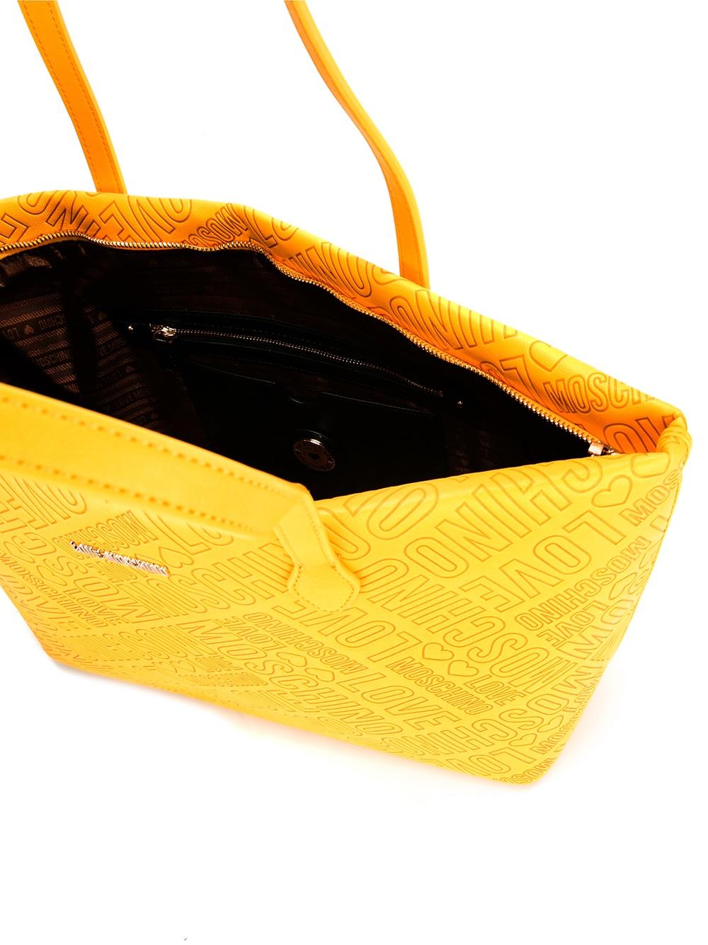 logo embossed tote