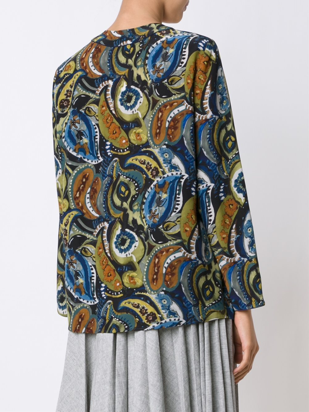 paisley print blouse