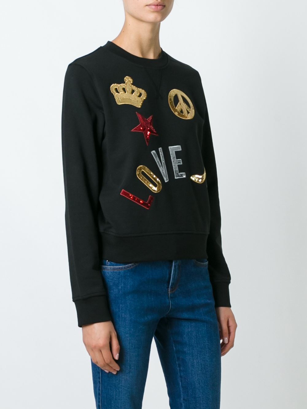 multi patch sweatshirt