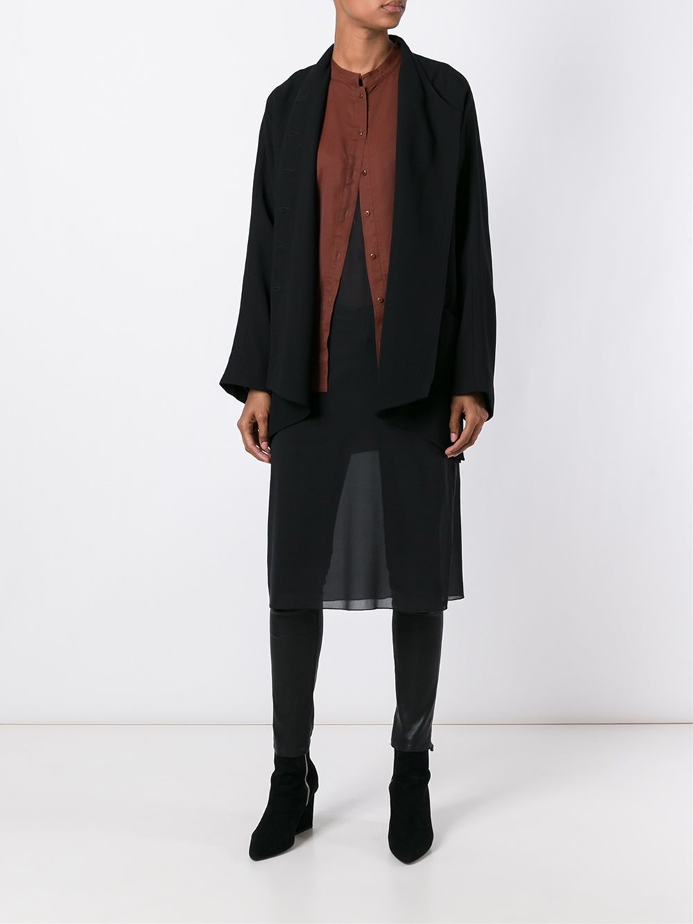 asymmetric concealed fastening jacket